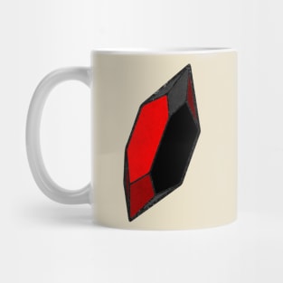 Red and Black Gem Mug